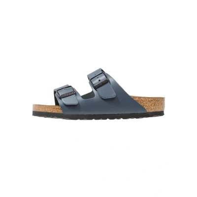 Image of Birkenstock Arizona Mules, Size: 10.5, Blue Leather