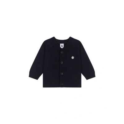 Image of Petit Bateau Baby Boys Cardigan, blue, 12 Months