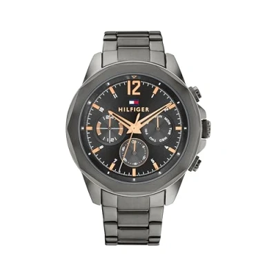 Image of Tommy Hilfiger Chronograph watch, Men&#039;s, Size: One Size, Grey