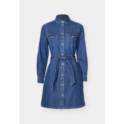 Image of Pepe Jeans Women&#039;s Regular Denim Dress, Blue (Denim hx6), S