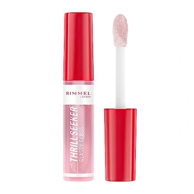 Image of Rimmel London Thrill Seeker Glassy Lip Gloss 10ml (Various Shades) 100 Coco Suga