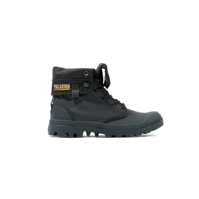 Image of Palladium Baggy Coated Laceup ankle boots, Size: 11, Black Synthetics