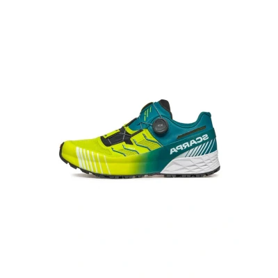 Image of Scarpa Ribelle RUN Kalibra HT Trail running shoes, Men&#039;s, Size: 11, Lime green deep lagoon Synthetics