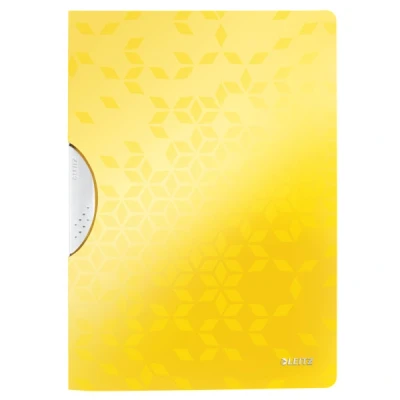 Image of Leitz A4 ColorClip File, 30 Sheet Capacity, Flexible Plastic, Yellow, WOW Range, 41850016