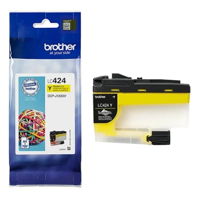 Image of Brother LC424Y Inkjet Cartridge Yellow