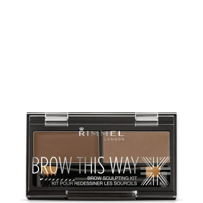 Image of Rimmel Brow This Way Eyebrow Kit Medium Brown