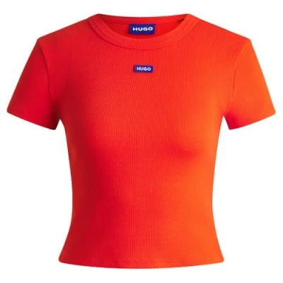 Image of HUGO BABY TEE Basic Tshirt, Women&#039;s, Size: 3XL, Medium orange