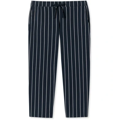 Image of Schiesser MIX Relax 3/4 LANG Pyjama bottoms, Women&#039;s, Size: 8, Blue