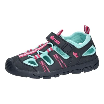 Image of LICO Ardales Unisex Sandals for kids, Size: 11.5/12K, Navy/pink/turquoise Imitation leather/ textile
