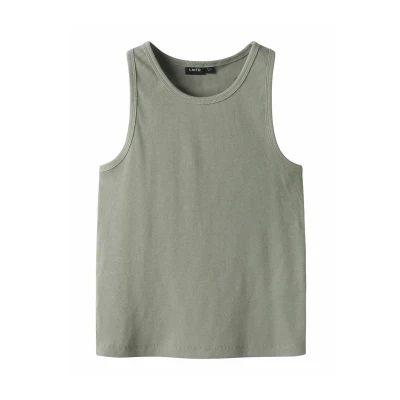 Image of Lmtd Nlfhinaja Women&#039;s Crop Solid Tank Top Noos, shadow, 134 140