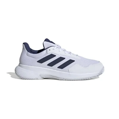 Image of adidas Performance GAME SPEC 2 Multicourt tennis shoes cloud white dark blue white, Men&#039;s, Size: 13,
