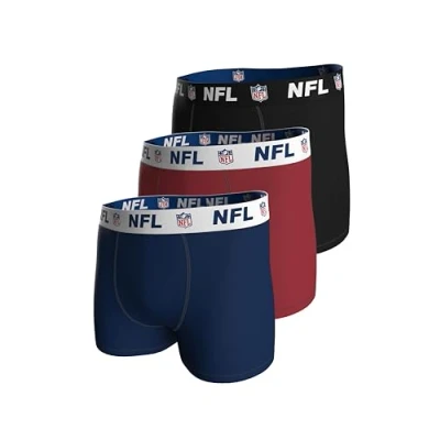 Image of NFL Shield 3pk Boxers NNY/RED/BLK S
