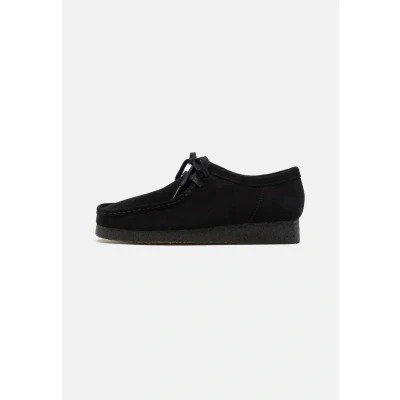 Image of Clarks Originals Wallabee Mens Deep Blue Shoes, Black, 6 UK