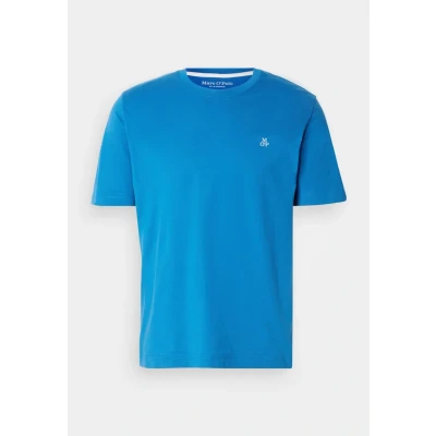 Image of Marc O&#039;Polo Short Sleeve LOGO Print Basic Tshirt, Men&#039;s, Size: Small, Pacific blue