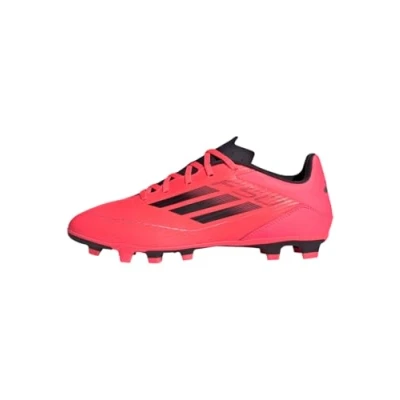 Image of adidas Performance F50 CLUB Flexible Ground Moulded stud football boots, Men&#039;s, Size: 10.5, Turbo/aurora black/platin metallic Synthetics