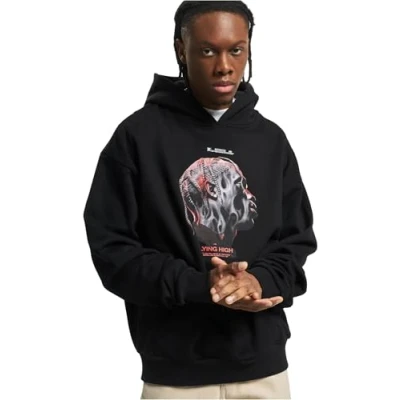 Image of Upscale by Mister Tee Flying HIGH Heavy Hoodie, Men&#039;s, Size: XXL, Black