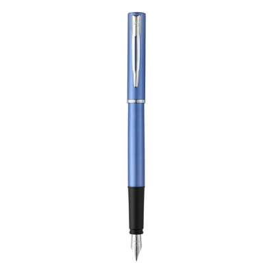 Image of Waterman Allure Fountain Pen Blue Lacquer Fine Nib Ink Gift Box