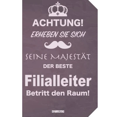 Image of Geschenk für den besten Filialleiter: Notizbuch als Filialleiter A5 / liniert 120 Seiten Tagebuch Terminplaner ... Mann zum Abschied Abschiedsgeschenk
