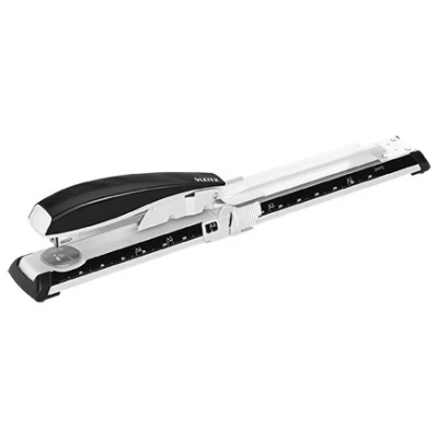 Image of Leitz Stapler Long Arm, 40 sheet capacity, Ergonomic metal body, Robust and reliable, Black, NeXXt Range, Includes staples, 55600095