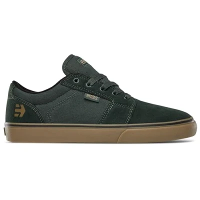 Image of Etnies Barge Ls, Mens Technical Skateboarding Shoes, Green 327 Gum 327, 6.5 UK