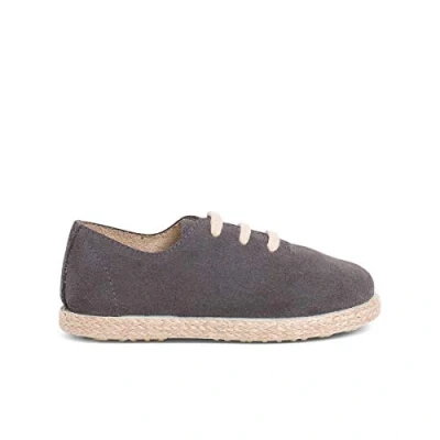 Image of Pisamonas Casual laceups for kids, Size: 8K, Gris Leather