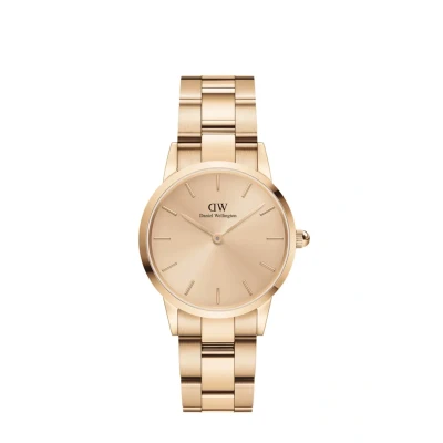 Image of Daniel Wellington Iconic LINK Unitone 28 RG Rose gold Watch goldcoloured, Women&#039;s, Size: 28, coloured