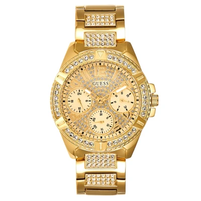 Image of Guess Ladies Sport Watch goldcoloured, Women&#039;s, Size: One Size, Gold coloured