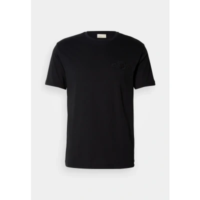 Image of GANT Tonal Shield Print Tshirt, Men&#039;s, Size: 3XL, Black