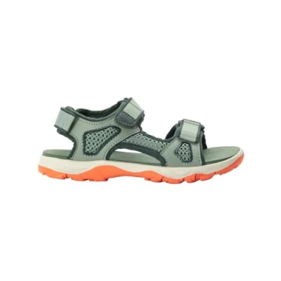 Image of Jack Wolfskin Taraco Beach Unisex Walking sandals for kids, Size: 11K, Mint leaf Imitation leather/ textile