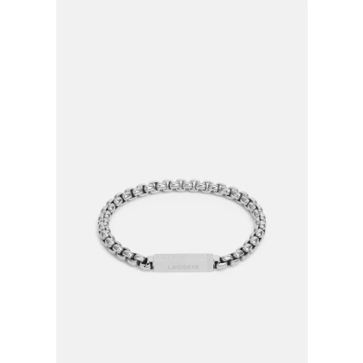 Image of Lacoste L&#039;ESSENTIEL Bracelet silvercoloured, Men&#039;s, Size: One Size, Silver coloured