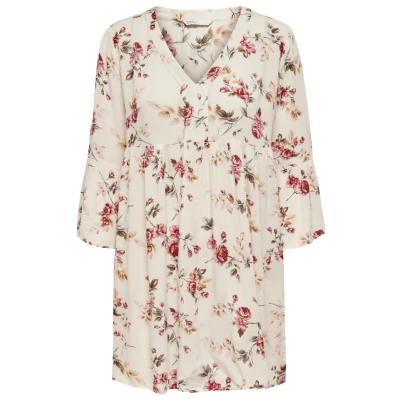 Image of ONLY Women&#039;s Tunic, Creme Brulee/Aop: Flowers, 10
