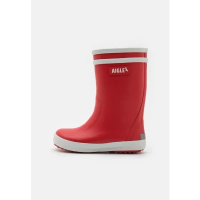Image of Aigle Unisex Kid&#039;s Lolly Pop Fur 2 Rain Boot, Red, 5 UK