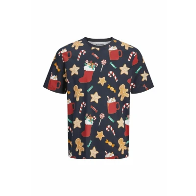 Image of Jack &amp; Jones Print Tshirt, Men&#039;s, Size: XL, Sky captain