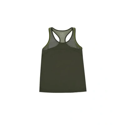 Image of Champion TECH TANK Small LOGO Top, Women&#039;s, Size: XS, Dark green