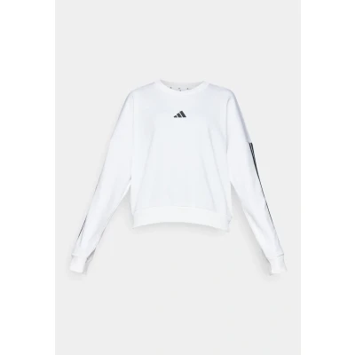 Image of adidas Sportswear Essentials Stripes Sweatshirt, Women&#039;s, Size: XS, White/black