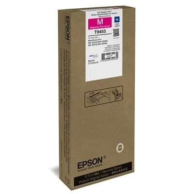 Image of WorkForce Pro WF C5790 Epson T9453 high capacity magenta ink cartridge (original Epson)