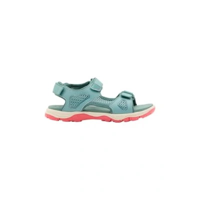 Image of Jack Wolfskin Taraco Beach Unisex Walking sandals for kids, Size: 5.5, Soft jade Imitation leather/ textile