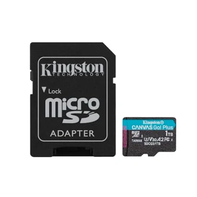Image of Kingston Canvas Go! Plus MicroSDXC 1TB + SD Card Adapter