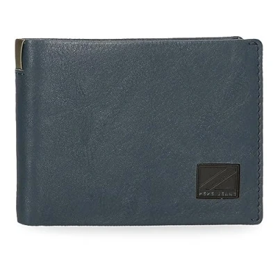 Image of Pepe Jeans Marshal Horizontal Wallet with Coin Purse, One Size, Blue, Purse