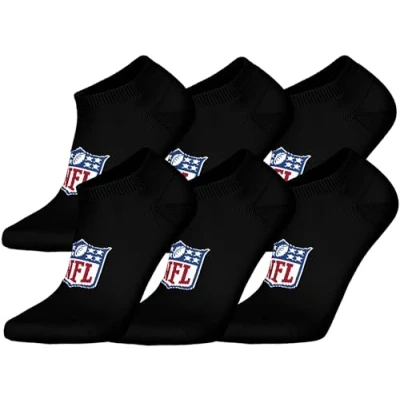 Image of NFL Unisex Shield 6pk Sneaker socks Sports (pack of 6)