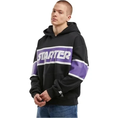 Image of Starter Hoodie, Men&#039;s, Size: Large, Black purple
