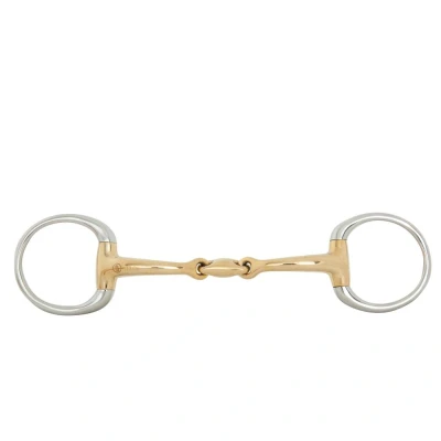 Image of BR Double Jointed Eggbutt Bradoon Soft Contact 10 mm Ø 50