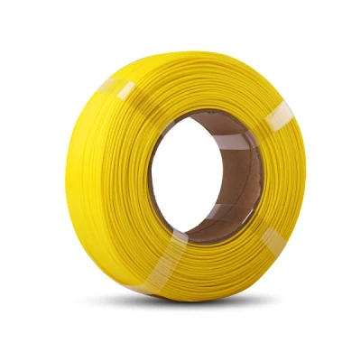 Image of eSUN PLA+ Refill Filament 1.75mm, PLA Plus Spoolless 3D Printing Filament, Dimensional Accuracy +/ 0.03mm, 1KG (2.2 LBS) for Printers,Yellow