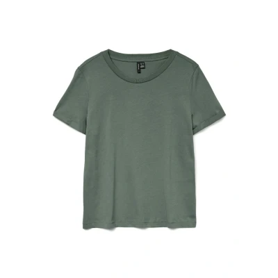 Image of Vero Moda Vmpaula Basic Tshirt, Women&#039;s, Size: XS, Laurel wreath