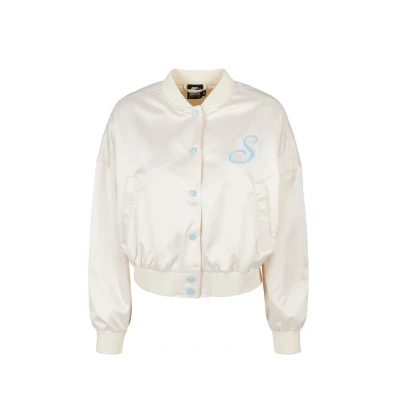 Image of Starter Bomber Jacket, Women&#039;s, Size: XL, Palewhite