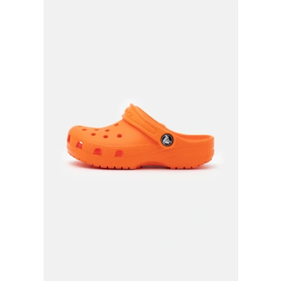 Image of Crocs Classic Unisex Mules for kids, Size: 6, Orange zing Synthetics