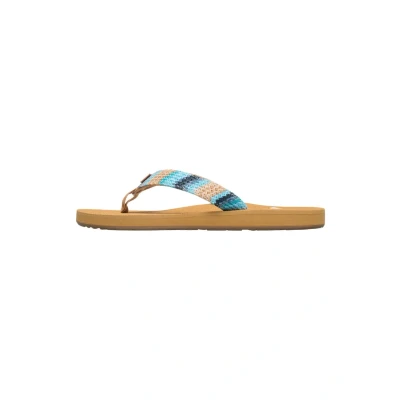 Image of Roxy Porto Tbar sandals, Women&#039;s, Size: 3, Blue Textile