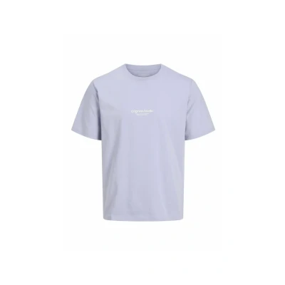 Image of Jack &amp; Jones Jorvesterbro TEE SS CREW NECK NOOS PLS Print Tshirt, Men&#039;s, Size: Large, Cosmic sky