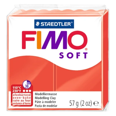 Image of STAEDTLER SG Education Fimo 8020 24 Soft Modelling Clay, 57 g, Indian Red