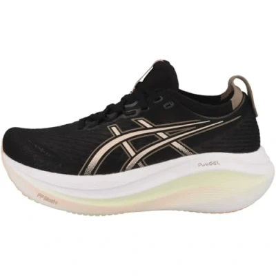 Image of Asics GEL Nimbus 27 Road running shoes, Women&#039;s, Size: 9, Black/breeze shoes